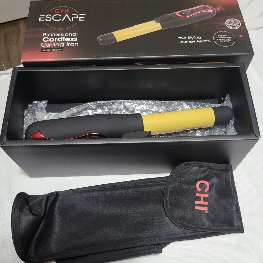 CHI Escape 1" Cordless Curling Iron says goodbye t